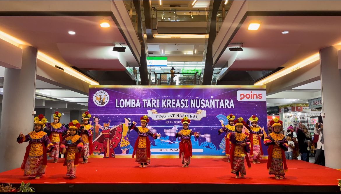 Lomba Tari Kreasi Nusantara Tahun 2024 di Mall Point Square Jakarta